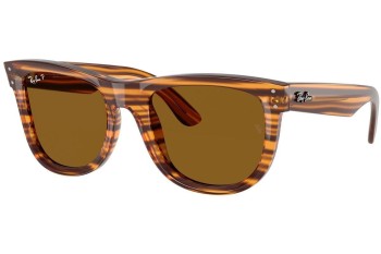 Napszemüvegek Ray-Ban Wayfarer Reverse RBR0502S 679183 Polarized Szogletes Havana