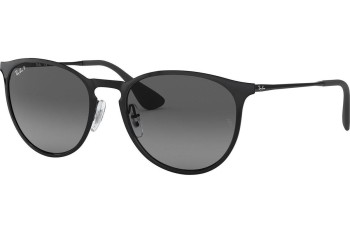 Napszemüvegek Ray-Ban Erika Metal RB3539 002/T3 Polarized Kerek Fekete