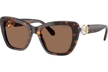 Napszemüvegek Swarovski SK6018 100273 Cat Eye Havana