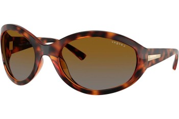 Napszemüvegek Vogue Eyewear VO5606S W656T5 Polarized Kerek Havana