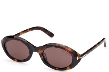 Napszemüvegek Tom Ford Carmen FT1186 52E Ovális Havana