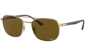 Napszemüvegek Ray-Ban Chromance Collection RB3670CH 001/AN Polarized Szogletes Arany