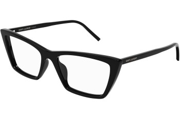 szemüvegeinket Saint Laurent SL737MICATHINOPT 001 Cat Eye Fekete