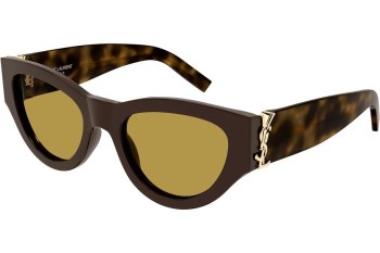 Napszemüvegek Saint Laurent SLM94 010 Cat Eye Barna