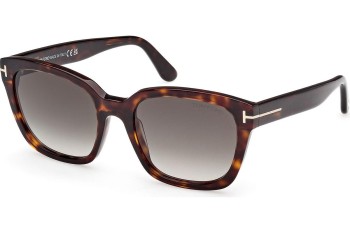 Napszemüvegek Tom Ford Haylay FT1216 52B Szogletes Havana