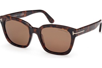 Napszemüvegek Tom Ford Haylay FT1216 52H Polarized Szogletes Havana