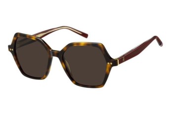 Napszemüvegek Tommy Hilfiger TH2213/S 05L/70 Cat Eye Havana