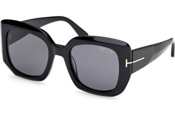 Napszemüvegek Tom Ford Carla-02 FT1220 01D Polarized Cat Eye Fekete