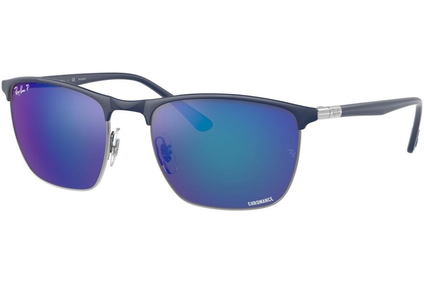 Napszemüvegek Ray-Ban Chromance Collection RB3686 92044L Polarized Szogletes Kék