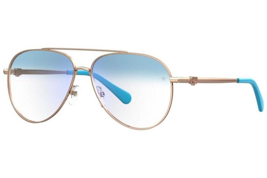 szemüvegeinket Chiara Ferragni CF1009/BB HOT/K6 blue-light [non-prescription] Pilota Arany