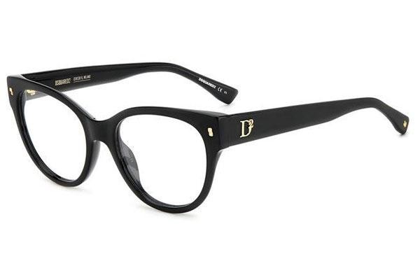 szemüvegeinket Dsquared2 D20069 807 Cat Eye Fekete