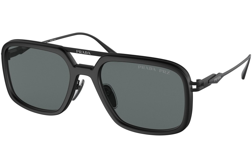 Napszemüvegek Prada PR57ZS 1BO5Z1 Polarized Szogletes Fekete