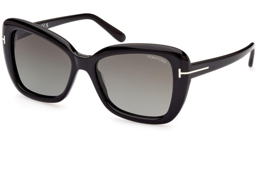 Napszemüvegek Tom Ford FT1008 01B Cat Eye Fekete