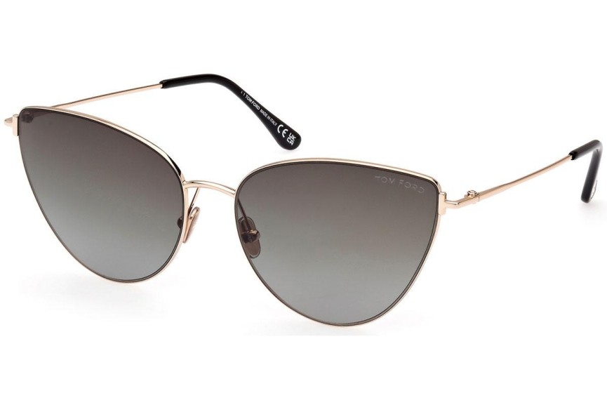 Napszemüvegek Tom Ford FT1005 28B Cat Eye Arany