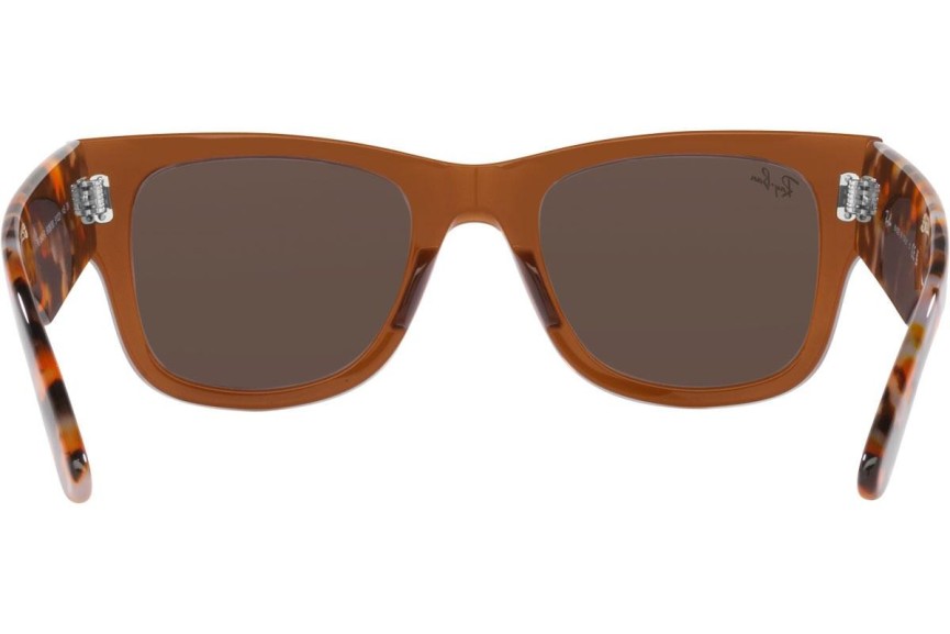 Napszemüvegek Ray-Ban Mega Wayfarer RB0840S 663693 Szogletes Barna