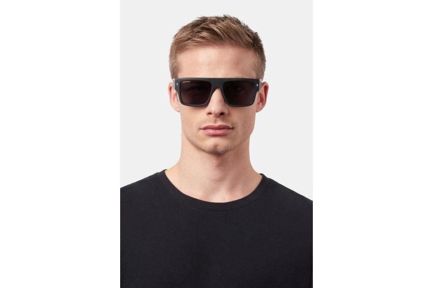 Napszemüvegek Dsquared2 ICON0003/S 003/T4 Flat Top Fekete