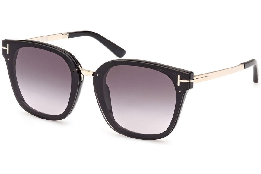 Napszemüvegek Tom Ford FT1014 01B Szogletes Fekete