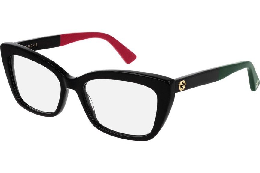 szemüvegeinket Gucci GG0165ON 006 Cat Eye Fekete