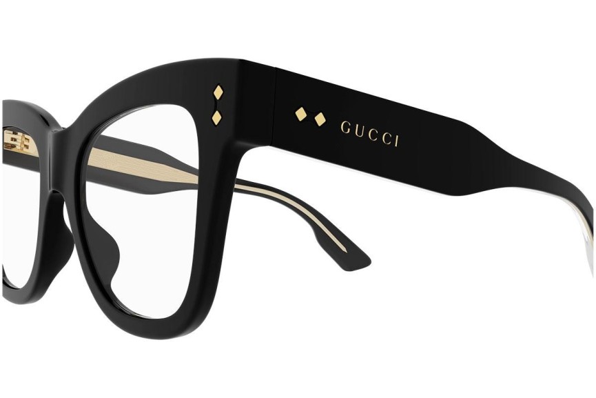 szemüvegeinket Gucci GG1082O 001 Cat Eye Fekete