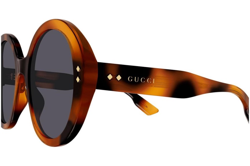 Napszemüvegek Gucci GG1081S 002 Kerek Havana