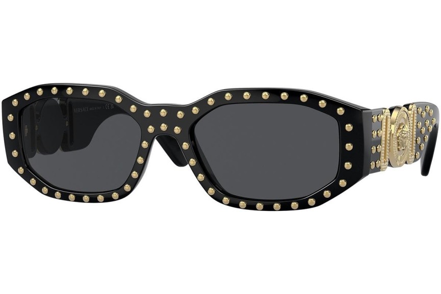 Napszemüvegek Versace Studded Medusa Biggie VE4361 539787 Ovális Fekete