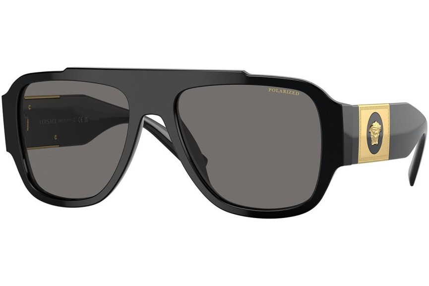 Napszemüvegek Versace Macy'S Aviator VE4436U GB1/81 Polarized Flat Top Fekete