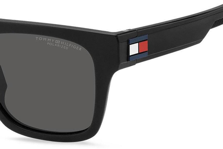 Napszemüvegek Tommy Hilfiger TH1976/S 003/M9 Polarized Szogletes Fekete