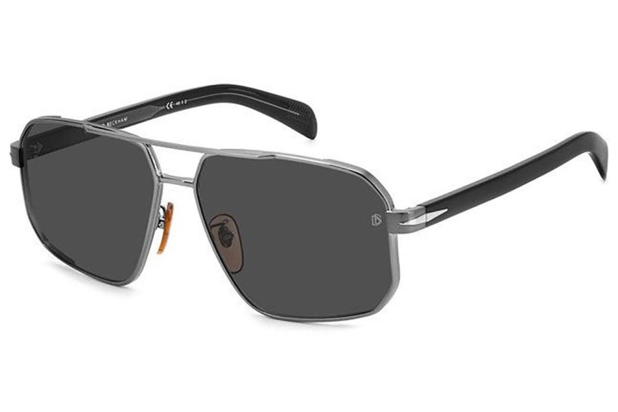 Napszemüvegek David Beckham DB7102/S 85K/M9 Polarized Pilota Ezüst