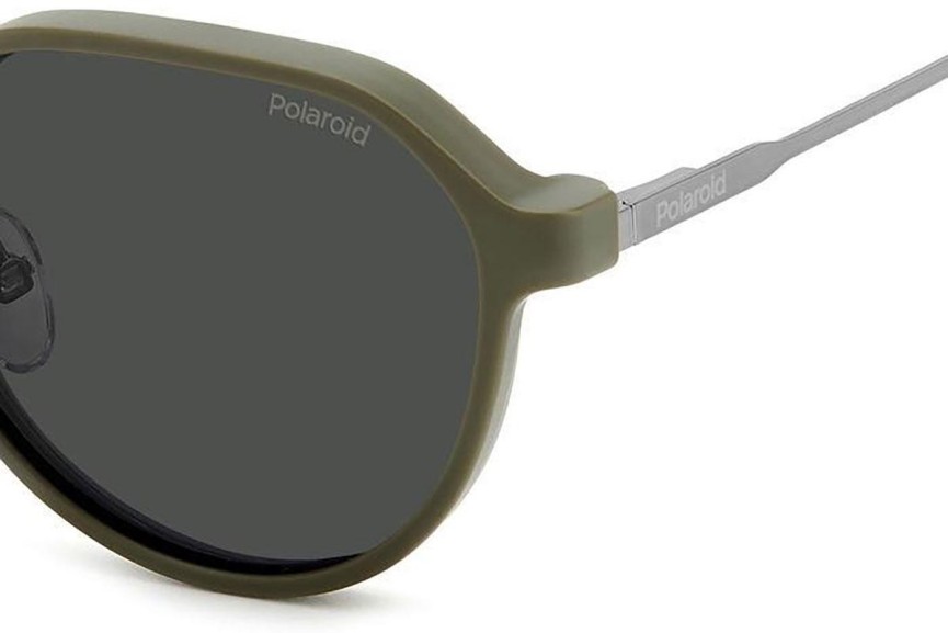 szemüvegeinket Polaroid PLD6204/CS SMF/M9 Polarized Ovális Ezüst