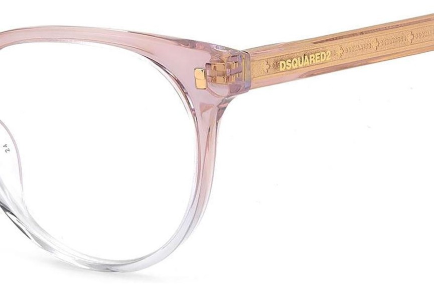 szemüvegeinket Dsquared2 D20082 8XO Cat Eye Rózsaszín