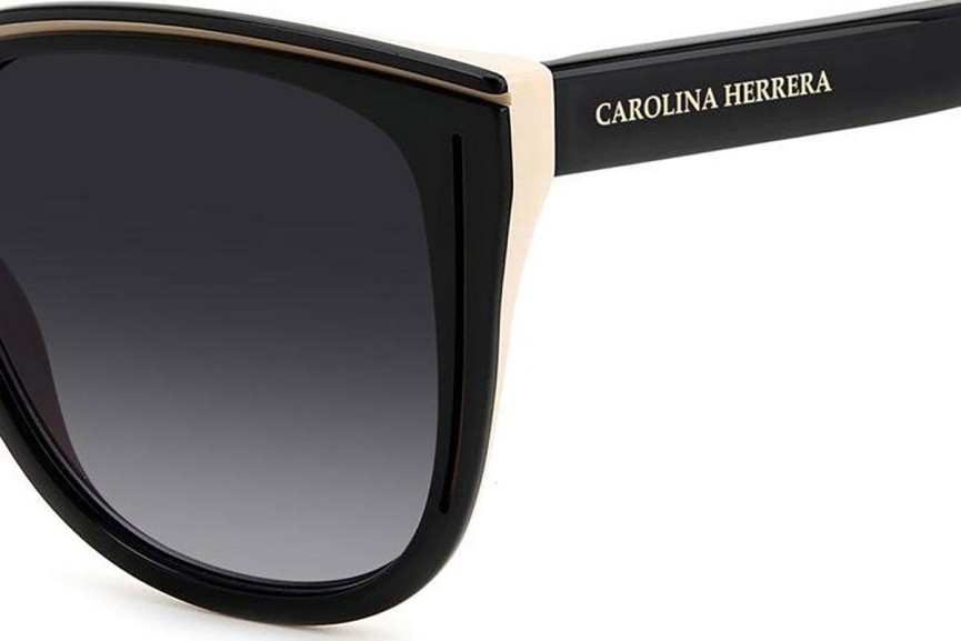 Napszemüvegek Carolina Herrera HER0144/S KDX/9O Kerek Fekete