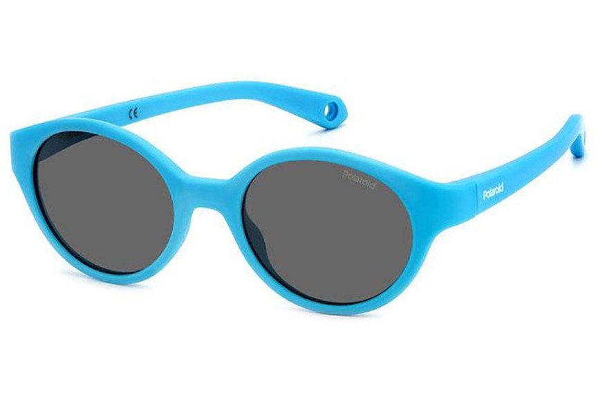 Napszemüvegek Polaroid Junior PLDK007/S MVU/M9 Polarized Ovális Kék