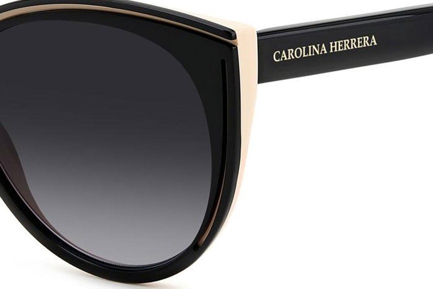 Napszemüvegek Carolina Herrera HER0142/S KDX/9O Kerek Fekete