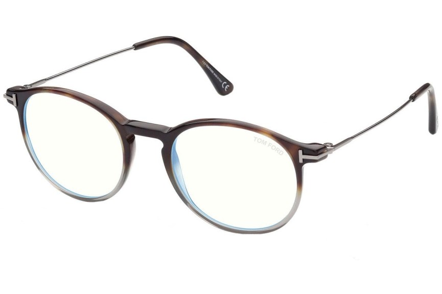 szemüvegeinket Tom Ford FT5759-B 056 Kerek Havana