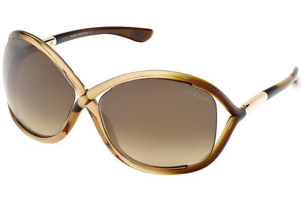 Napszemüvegek Tom Ford Whitney FT0009 74F Oversize Barna