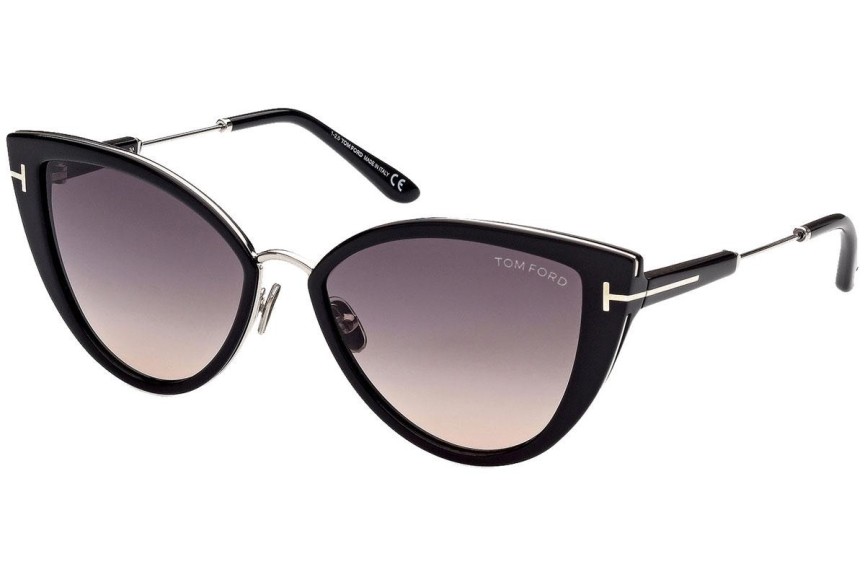 Napszemüvegek Tom Ford Anjelica FT0868 01B Cat Eye Fekete