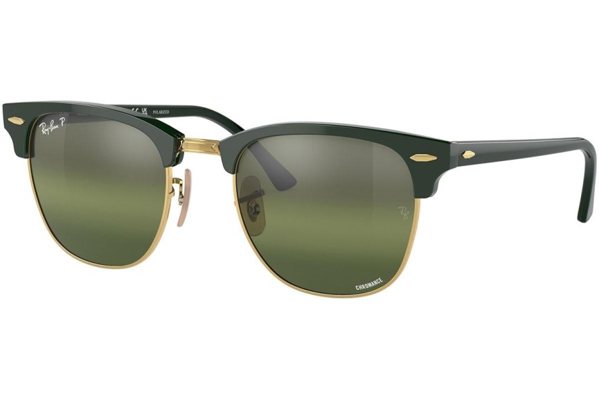 Napszemüvegek Ray-Ban Clubmaster Chromance Collection RB3016 1368G4 Polarized Browline Zöld