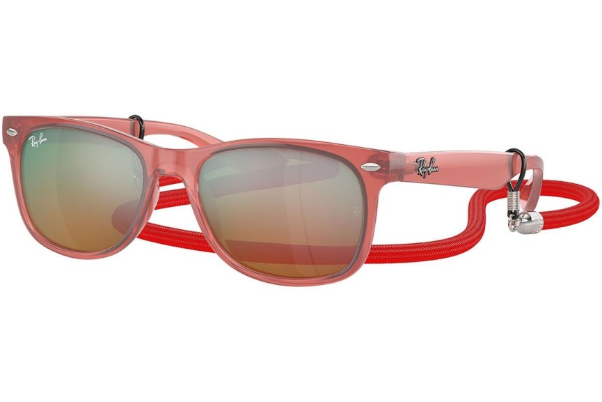 Napszemüvegek Ray-Ban Junior New Wayfarer Junior RJ9052S 7145A8 Szogletes Rózsaszín