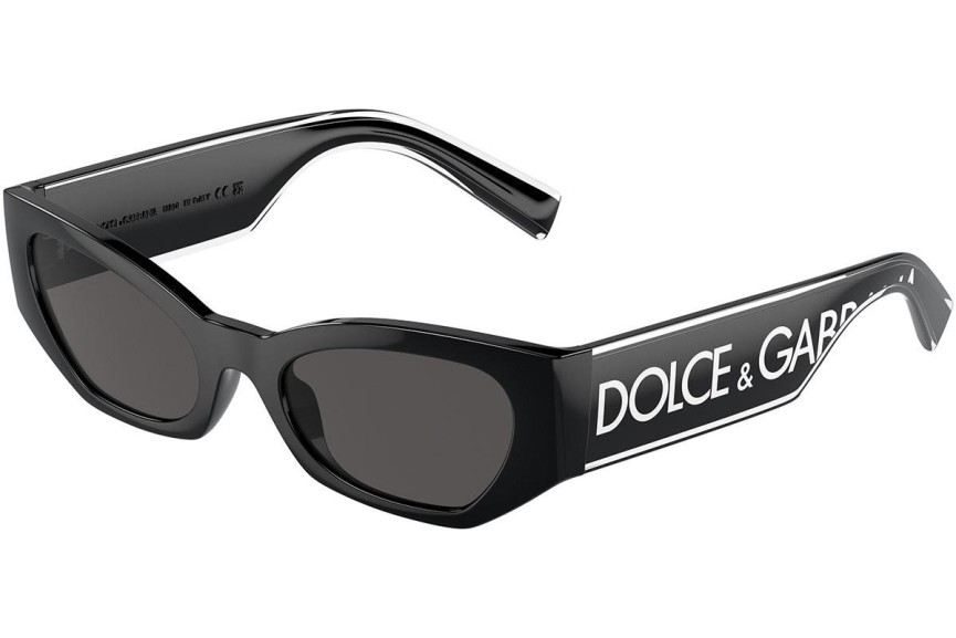 Napszemüvegek Dolce & Gabbana DG6186 501/87 Cat Eye Fekete