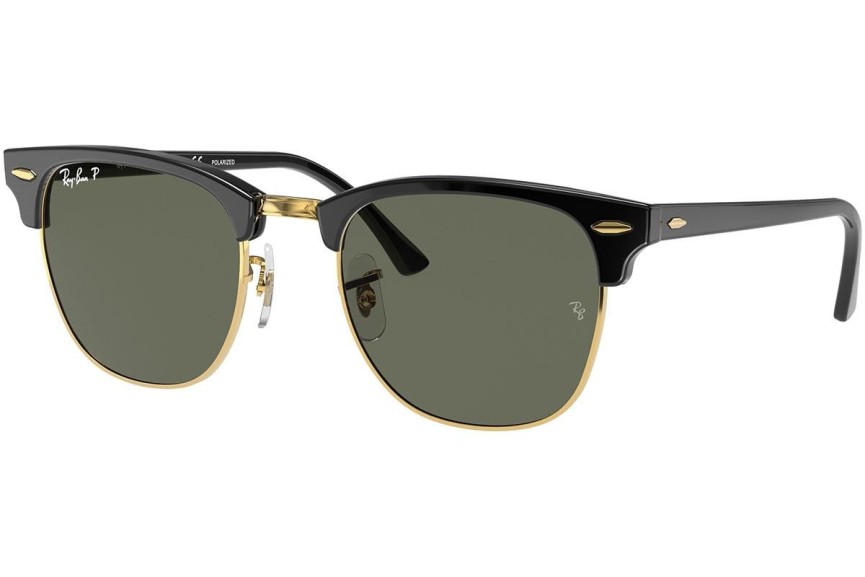 Napszemüvegek Ray-Ban Clubmaster RB3016 901/58 Polarized Browline Fekete