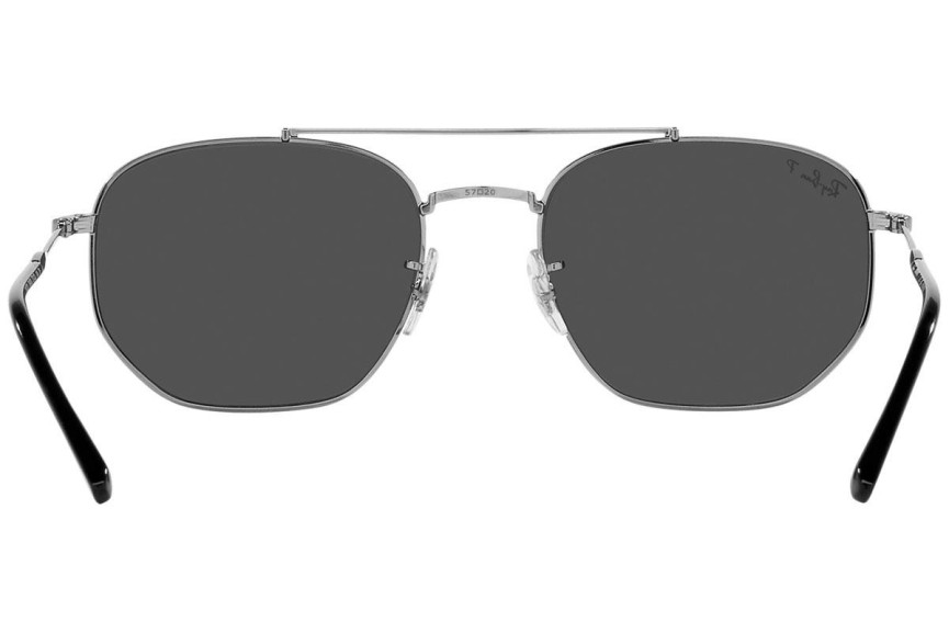 Napszemüvegek Ray-Ban RB3707 004/K8 Polarized Pilota Ezüst