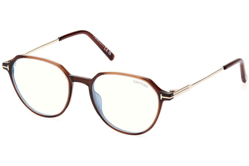 szemüvegeinket Tom Ford FT5875-B 048 Kerek Barna