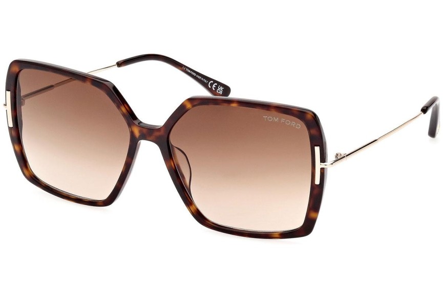 Napszemüvegek Tom Ford FT1039 52F Szogletes Havana