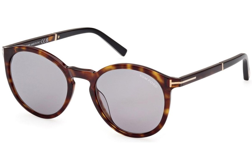 Napszemüvegek Tom Ford FT1021 52A Kerek Havana