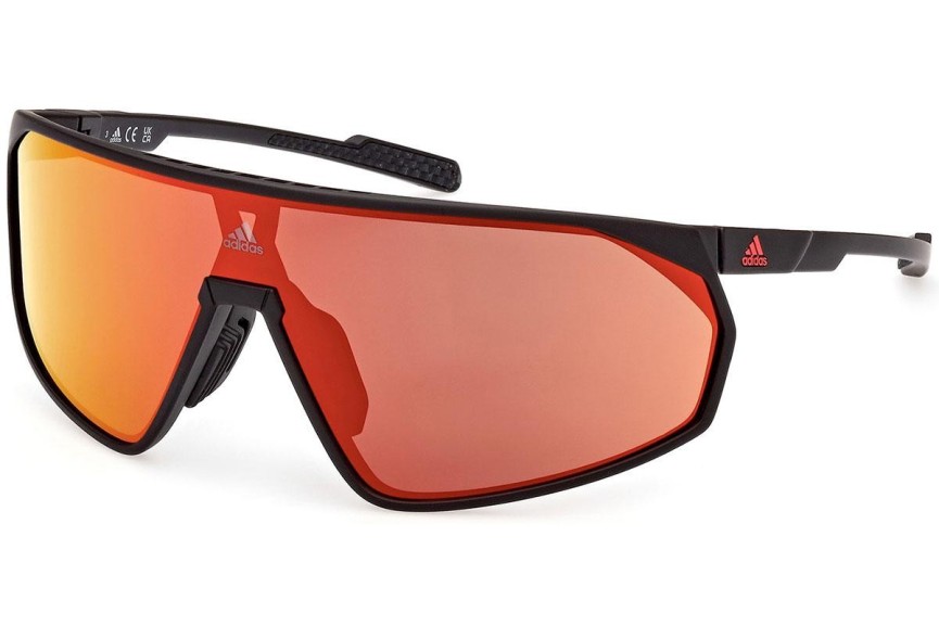 Napszemüvegek Adidas Sport SP0074 02L Single Lens | Shield Fekete