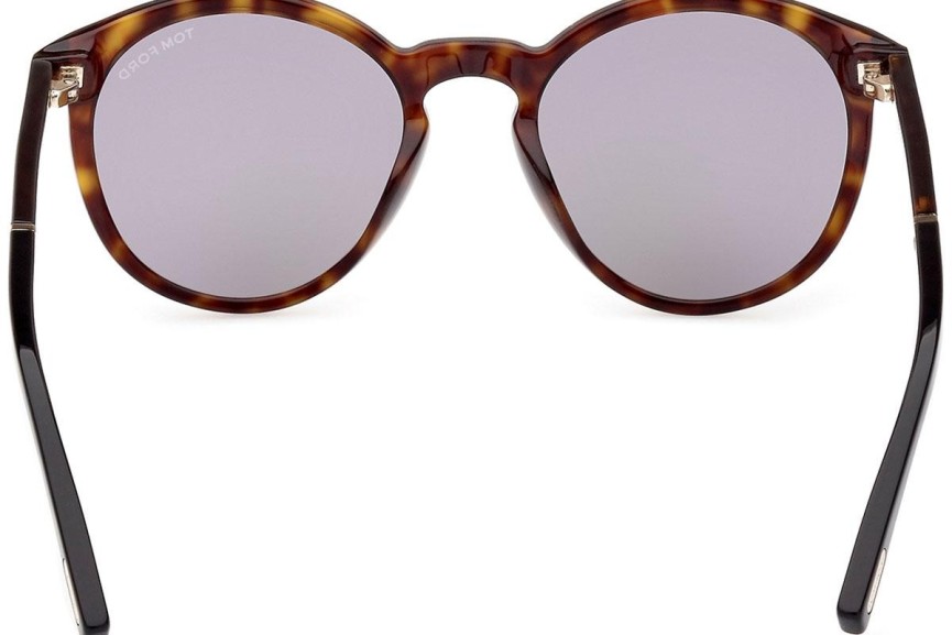 Napszemüvegek Tom Ford FT1021 52A Kerek Havana