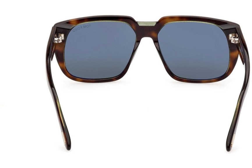 Napszemüvegek Tom Ford FT1025 56N Szogletes Havana