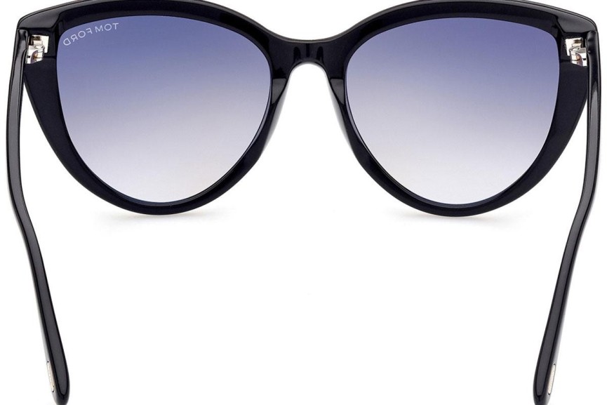 Napszemüvegek Tom Ford FT0915 01B Cat Eye Fekete