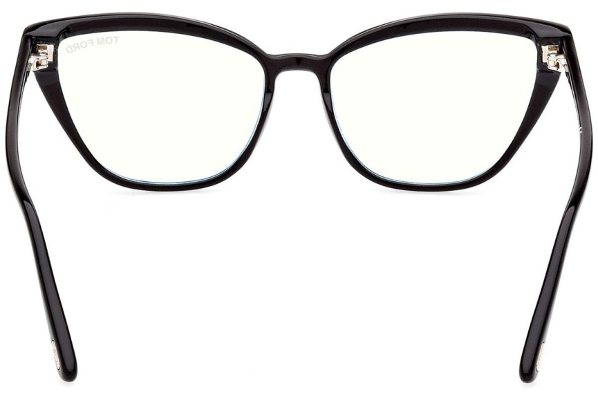 szemüvegeinket Tom Ford FT5825-B 001 Cat Eye Fekete