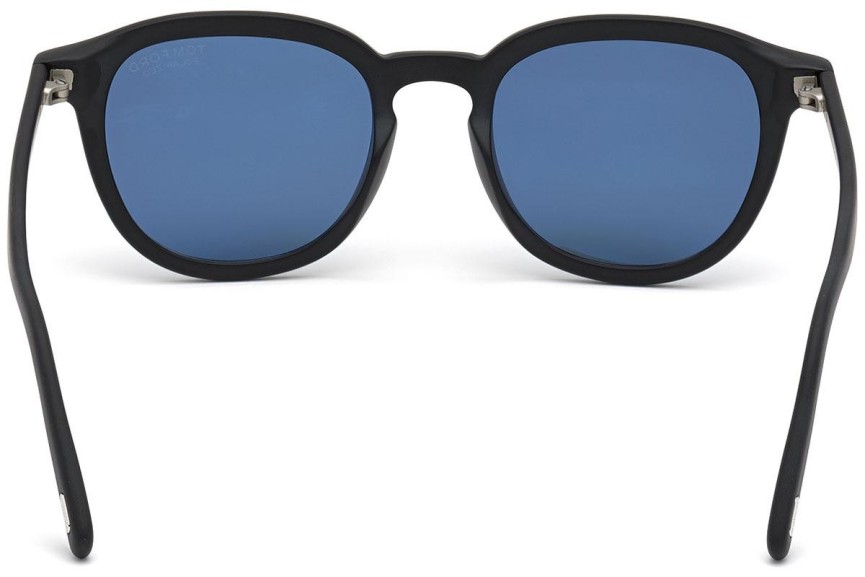 Napszemüvegek Tom Ford FT0816 02V Polarized Kerek Fekete